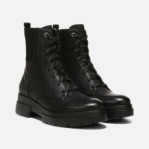 Soul Naturalizer Women's 7.5W Black Ozzy Lug Sole Combat Boots Lace Up LB13-30